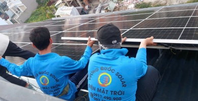 Thi công điện mặt trời Vương Quốc Solar 