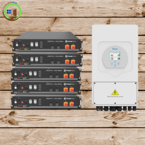 Hệ thống điện mặt trời hòa lưới có lưu trữ 07kWp