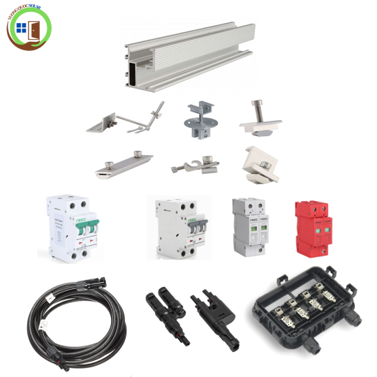 Phụ kiện lắp đặt tấm pin năng lượng mặt trời không khung Q235B